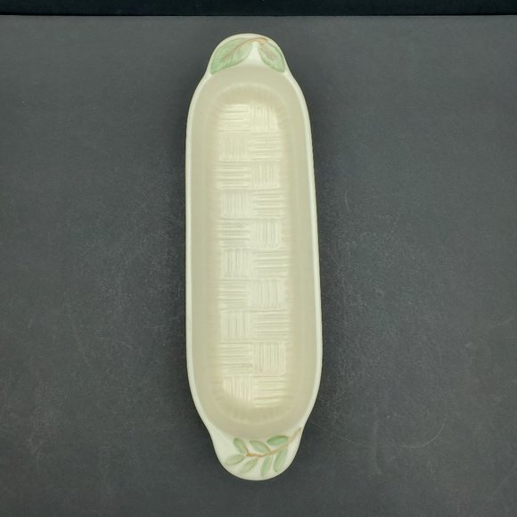 Pfaltzgraff Naturewood Cracker Server 13" Woven Bread Serving Dish Tray - Picture 4 of 10